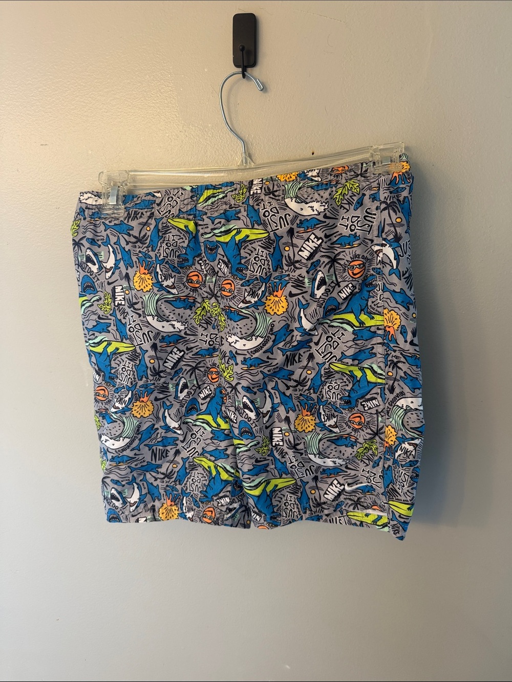 Nike Blue Multi Graphic Swim Shorts